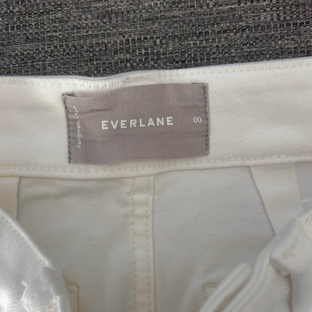 Everlane Cream High-Waist Trousers - Picture 2 of 6